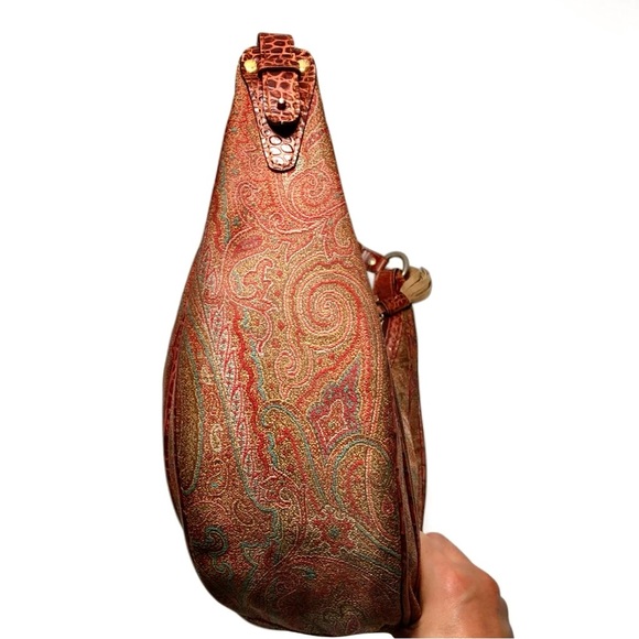 ETRO Handbag One Shoulder Bag Nylon Leather - Picture 6 of 11